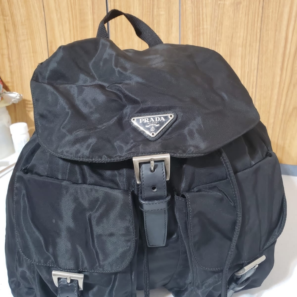 Prada Black Tessuto Nylon Backpack - Picture 5 of 16